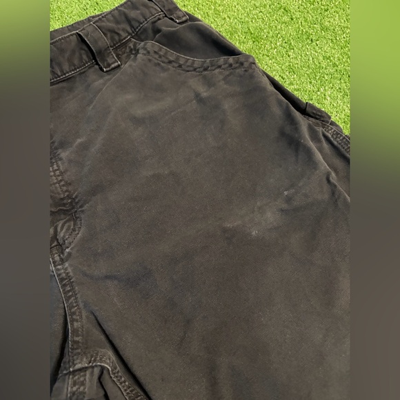 Carhartt B147 Distressed Black Canvas Shorts 40 - Picture 3 of 6